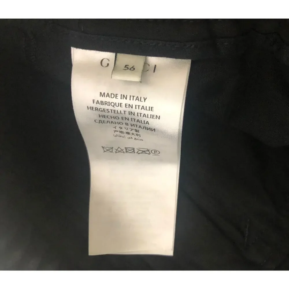 NWT Gucci Military Style Zip Cuff Slim-Fit Jogger Chino Pants 48EU/32US $1200.00